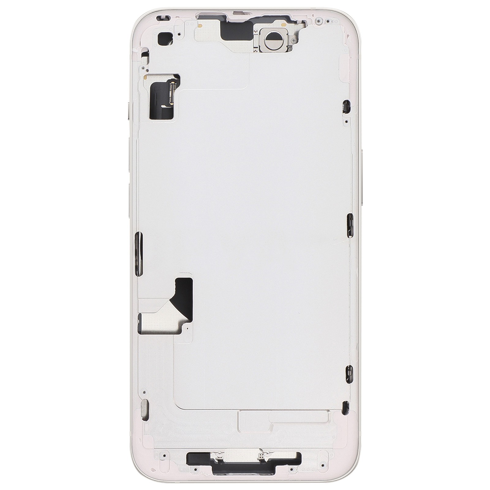 Châssis de remplacement iPhone 14 avec vitre arrière et lentille caméra