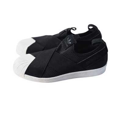 Adidas Superstar Slip-On Womens 8 Core Black White Sneakers B37193