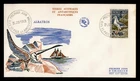 DR WHO 1968 FRENCH ANTARCTIC FSAT FDC BIRD ALBATROS M76681