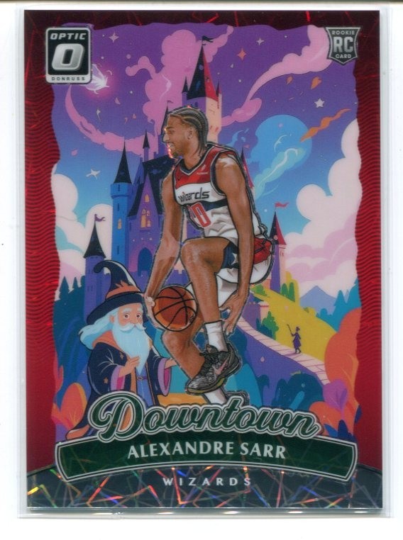 2024-25 Donruss Optic Alexandre Sarr Rookie Downtown #18 Washington Wizards