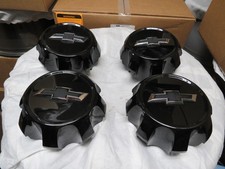 Chevy Silverado 2500 3500 Oem Center Wheel Cap 2020-2024 Black 84307949 Set 4