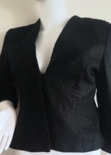 Carolina Herrera Brown Charcoal Blazer Made i...