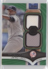 2018 Topps Tribute Single Subject Dual Relics Green 78/99 Luis Severino 3b3