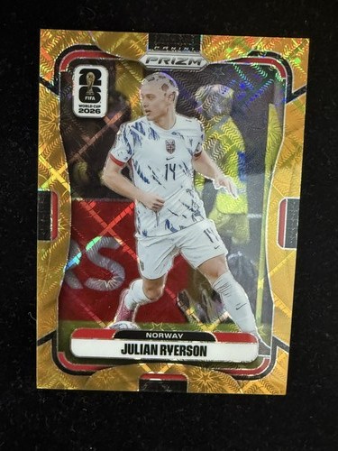 Julian Ryerson 2026 Panini Prizm FIFA World Cup Base Gold Lattice Prizms /10