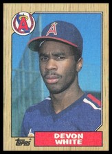 1987 Topps #139 Devon White California Angels Baseball Card