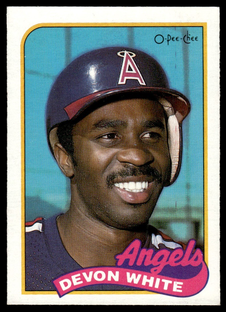1989 O-Pee-Chee Devon White California Angels #344