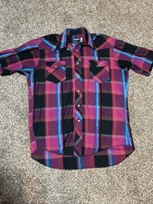 Vintage Wrangler Mens Pearl Snap 16 X 32 Cowboy X-Long Tail Single Needle USA