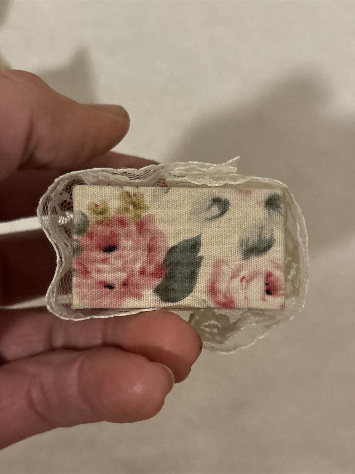 1:12 Scale Vintage Floral Bedroom Set for Dollhouse 6pcs FREE SHIP