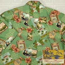 Winnie Fashion Mens Hawaiin Shirt Size 2XL XXL Made in USA Kona Coffee NWOT #N74