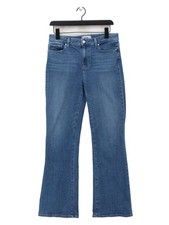 Paige Women's Jeans W 29 in Blue Cotton with Polyester, Spandex Flared