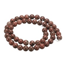 50pcs Red Gemstone Natural Stone Beads 6mm Round Loose Bead