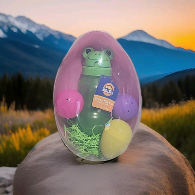 Easter Egg gift set - Sun & Sky Colder Bottle & Ferrero Rocher Chocolate - Green