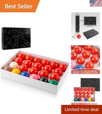22 Pcs Snooker Ball Set - Precision 2-1/16 inch Balls for Professional Play