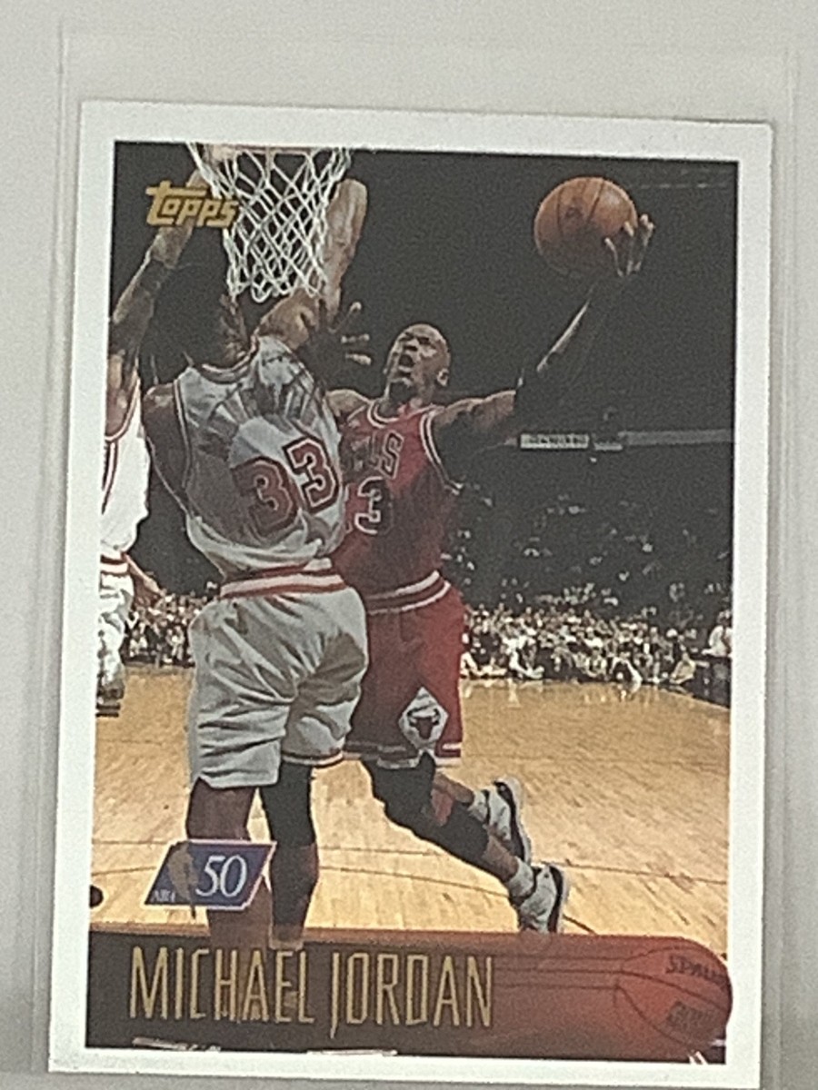 1996-97 Topps NBA 50 #139 Michael Jordan 50th Anniversary Foil