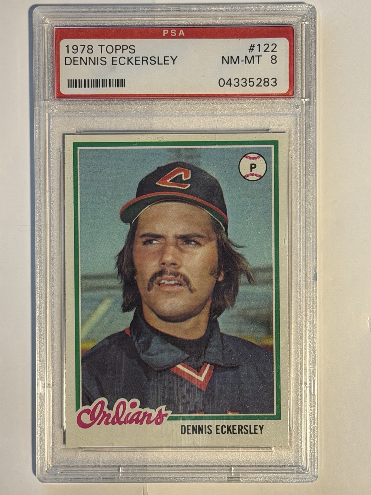 1978 TOPPS #122 DENNIS ECKERSLEY PSA 8