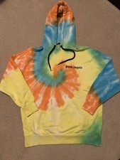 Palm Angels Tie Dye Hoodie Multi Color Size Medium Baggy