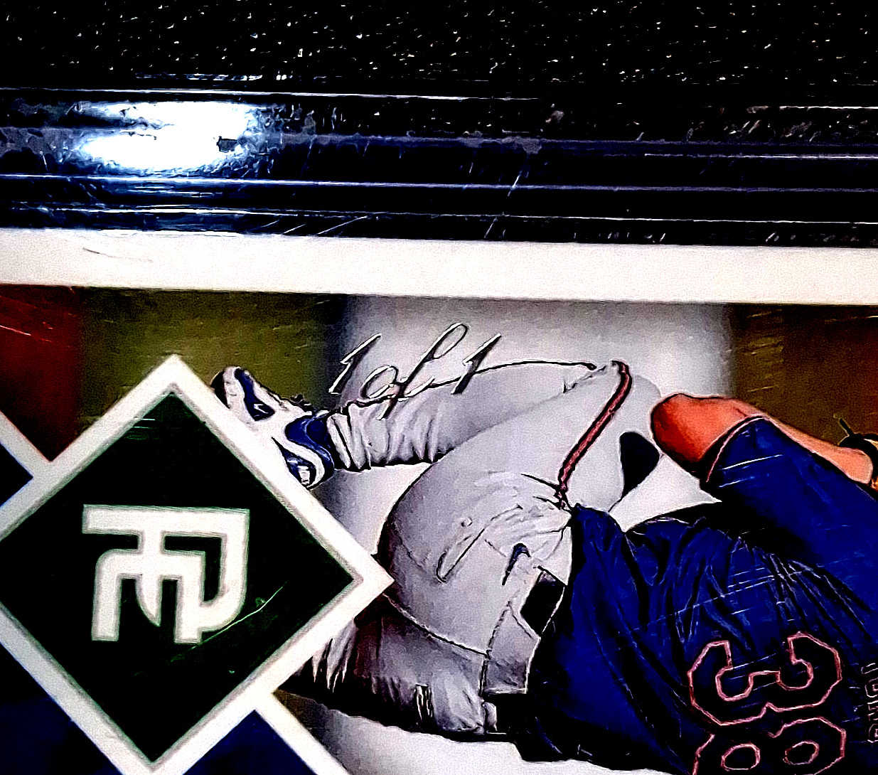 2025 JONAH TONG  1/1 AUTO PANINI BLACK ICE PRIZM PROSPECT EDITION #138 METS view 7