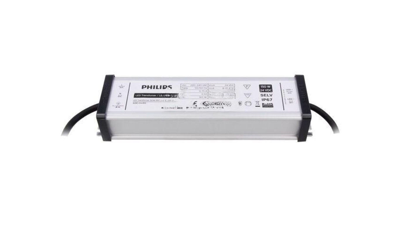 LED Power Supply TRANSFORMER 150W IP67 24VDC 220-240V