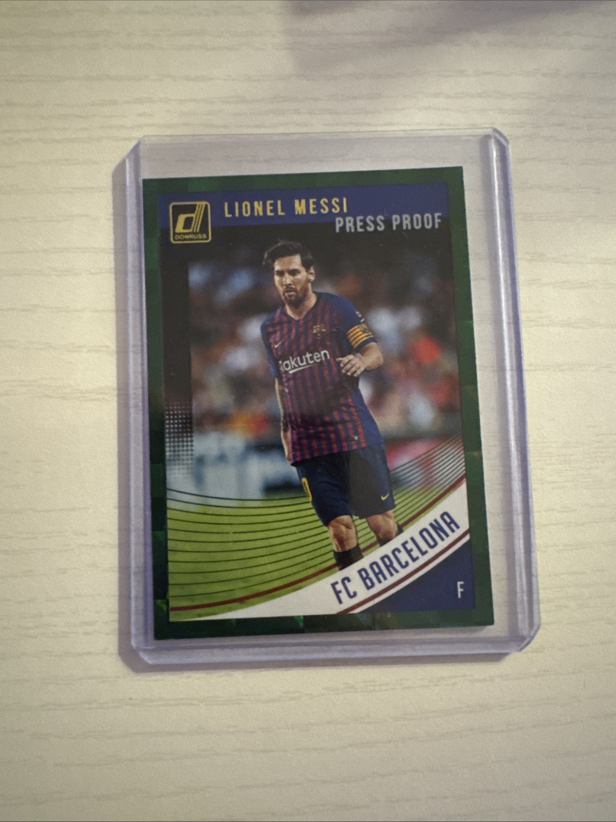 2018-19 Panini Donruss - Lionel Messi #1 Press Proof Green