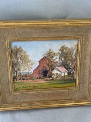 Charles Waldman Original Oil Painting. 8x10 Winter Afternoon