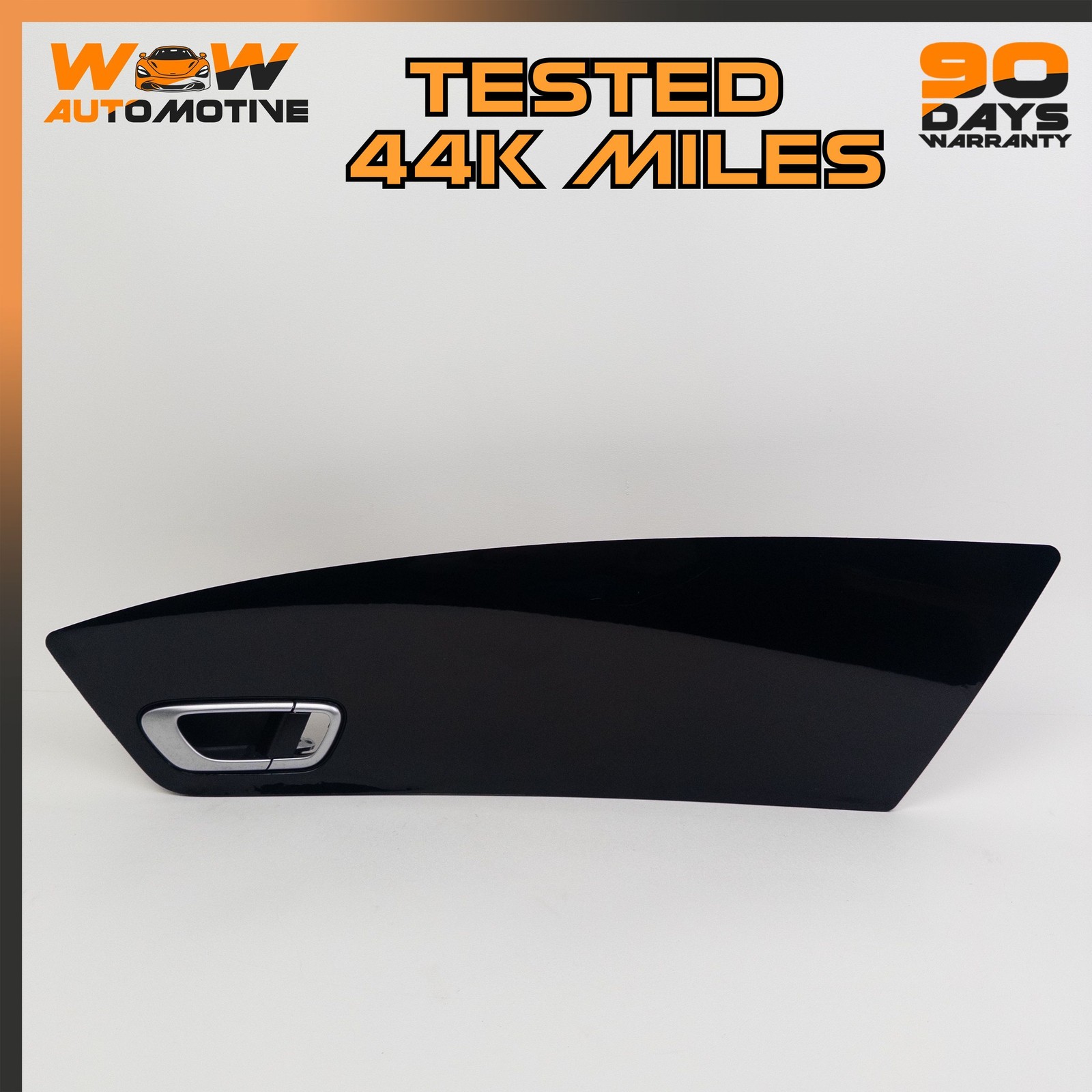 12-18 BENTLEY CONTINENTAL GTC RIGHT INTERIOR DOOR HANDLE TRIM BLACK OEM
