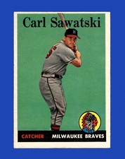 1958 Topps Set-Break #234 Carl Sawatski EX-EXMINT *GMCARDS*