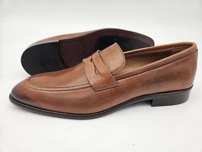 Bruno Magli Verona Shoe Mens 12 US Brown Leather Slip On Loafers Italy Bruno Magli Loafer Casual Casual Shoes for Men for sale | eBay main image 2