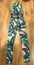 Adidas X Farm Rio Collab Cropped Top  Leggings Set, Size XS