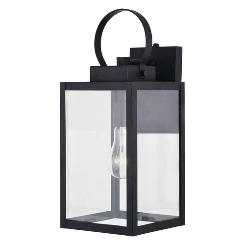 Vaxcel Lighting T0554 Medinah 17" Tall Outdoor Wall Sconce - Black - Picture 1 of 12