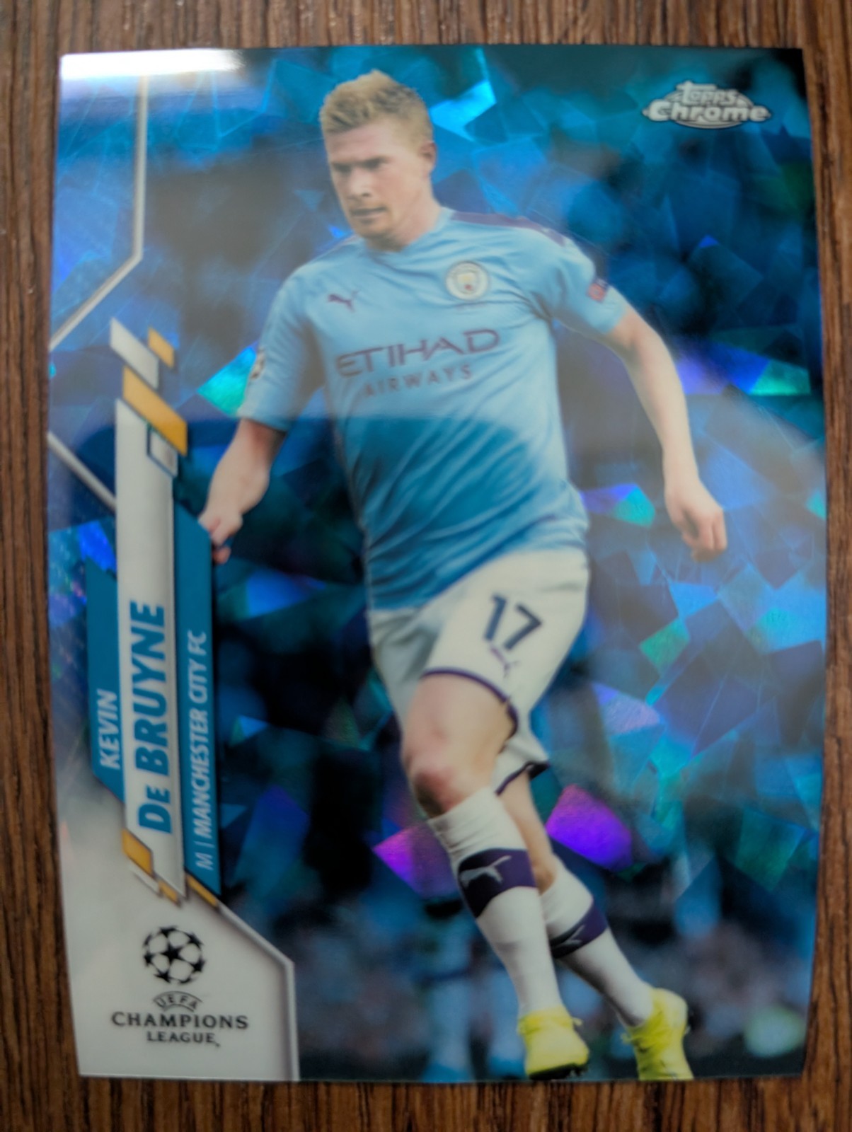 KEVIN DE BRUYNE 2019-20 Topps Chrome Sapphire UEFA UCL Card PWE