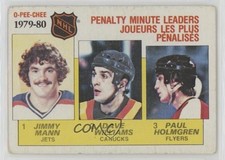 1980 O-Pee-Chee League Leaders Jimmy Mann Tiger Williams Dave Paul Holmgren 1st8