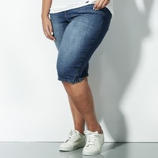 Gloria Vanderbilt Amanda Straight Leg Capri Jeans Women's 14L Castle Point