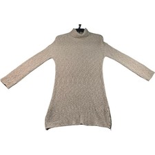 American Eagle Sweater Dress Womens Size Large Petite PL Pink Wool Blend Turtle