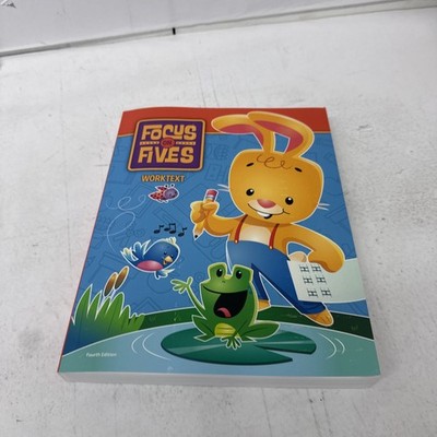 BJU Press Focus on Fives Student Worktext 4th edition K5 Homeschool Unused