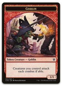 Goblin // Zombie Double-Sided Token #12 // 11 (Commander 2016)