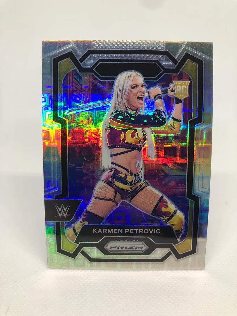 2024 Panini Prizm WWE Karmen Petrovic Pandora /199 Premium Prizm Card #107 Qty