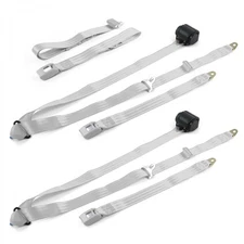 Volkswagen Type 4 1968 - 1974 Standard 3pt G/G Retractable Bench Seat Belt Kit -