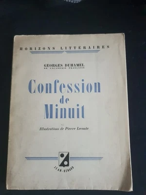  Rare Livre Numéroté n°19 Confession de Minuit - G. Duhamel (1945) Illus.Leconte - Photo 1/2