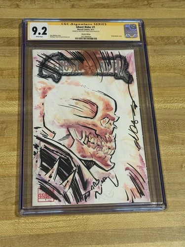 Ghost Rider #1 Sketch Edition Signed And Sketch By John Lucas Graded CGC 9.2
