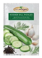 Mrs. Wages Kosher Dill Pickles Quick Process Mix, Quick and Easy, Simple-To-Use,