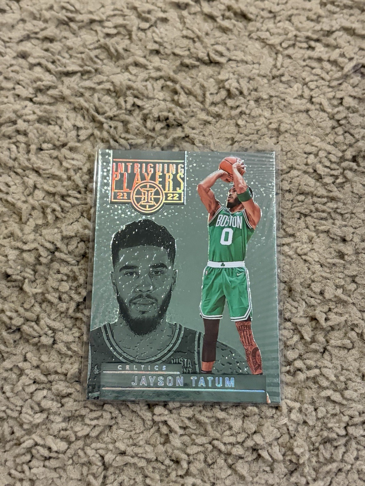 2021-22 Illusions Jayson Tatum Intriguing Players Emerald #10 Celtics