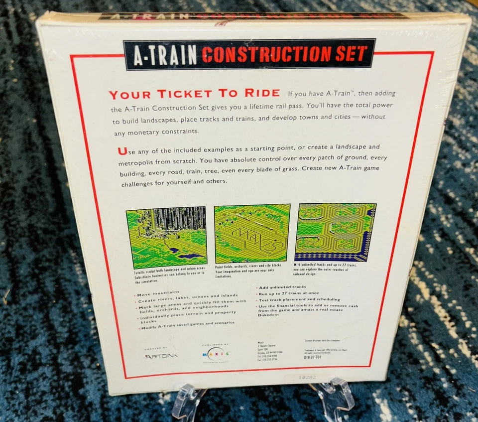 A-TRAIN CONSTRUCTION SET - COMPUTER GAME - 3.5 & 5.25 Disc- New Sealed IBM - Image 2 of 4