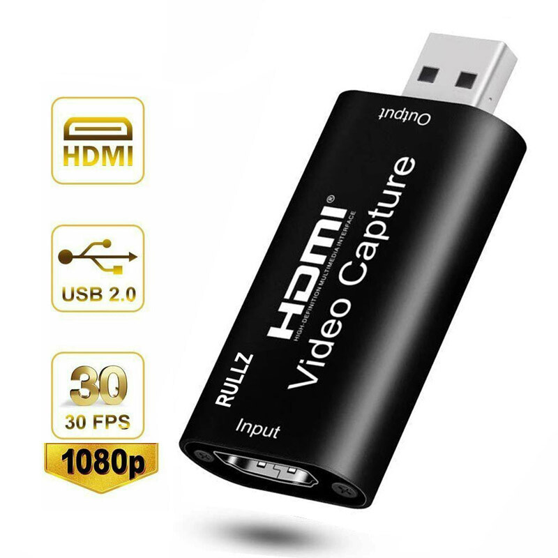 4K 1080P Video Capture Card HDMI To USB 2.0 Game Record Grabber Live Streaming