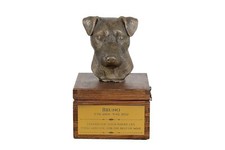Jack Russell Terrier - urn for dog ashes with a statuette, small urn for a dog, 