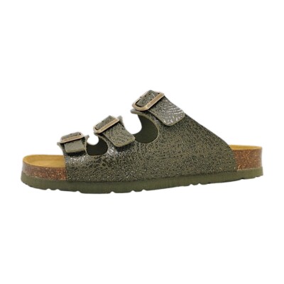 Dr. Brinkmann  Damenschuhe Pantoletten Fußbett Grün Freizeit