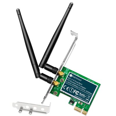Wireless N Dual Band 600mbps 2.4ghz 300mbps Or 5ghz 300mbps Pcie Wifi Adapter 