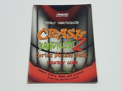 Crash Bandicoot 2 Cortex Strikes Back Brady Unauthorized Strategy Book *wear