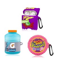 Lot of 3 Airpods 1/2 Case Covers Takis, Hubba Bubba, Gatorade
