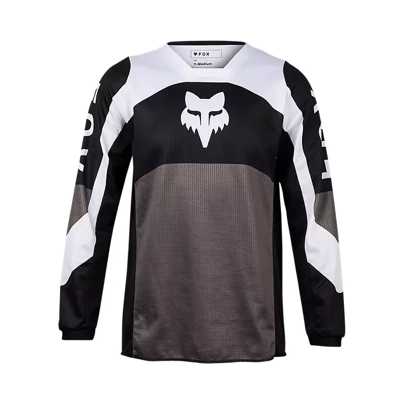 New Fox Racing Youth 180 Nitro Jersey, Black/Grey, Youth Large