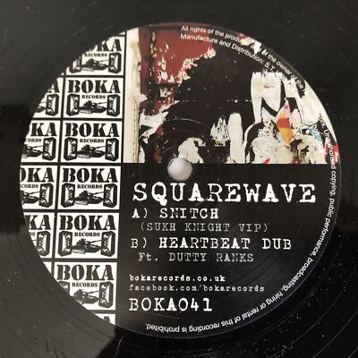 Squarewave   Snitch (Sukh Knight VIP) (12 ) Boka Records    BOKA041 [DUBSTEP]